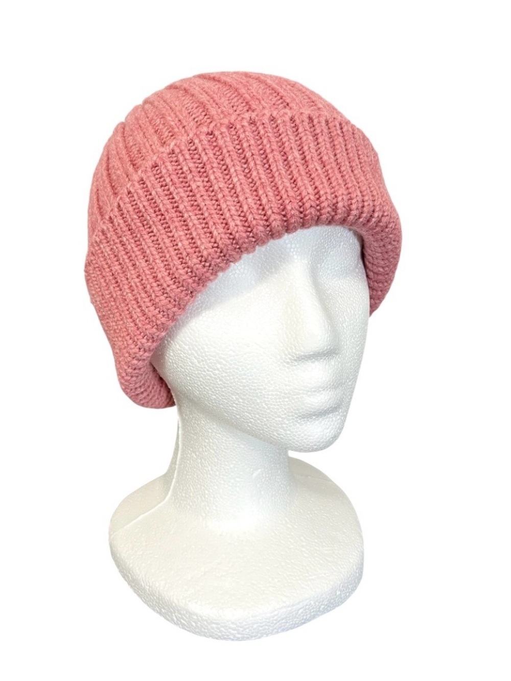 Uniqlo Heattech Ribbed Beanie - Dusty Pink